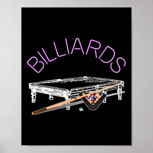 Poster Jeu de billard