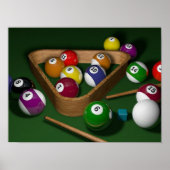 Poster Jeu de billard (Devant)