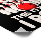 Poster Jeu de Bowling 8 ans 8e anniversaire C'est comment (Coin)