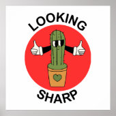 Poster Jeu de cactus croisés (Devant)