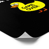 Poster Jeu de Canard Drôle Ne Regarde Pas Game Over Garço (Coin)