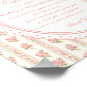 Poster Jeu de capsule temporelle florale fantaisie Peach (Coin)