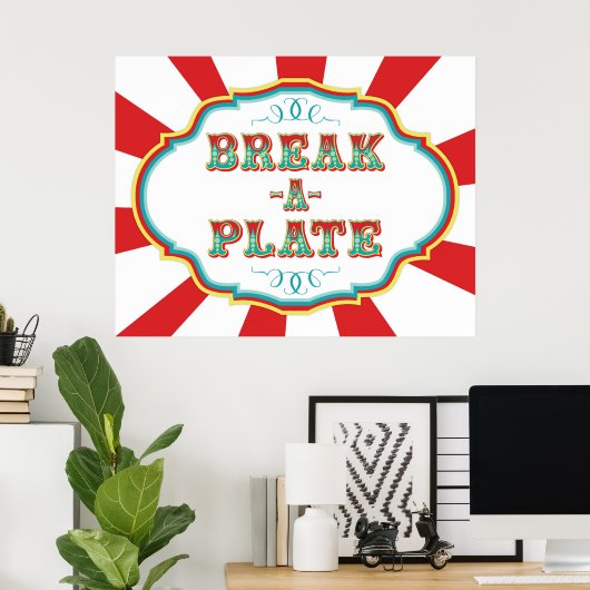 Poster Jeu de Carnaval Saut d'une plaque (Bureau à domicile)