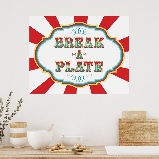 Poster Jeu de Carnaval Saut d'une plaque (Cuisine)