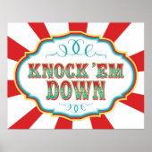 Poster Jeu de Carnaval Signal Knock'em Down (Devant)