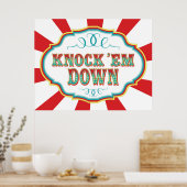 Poster Jeu de Carnaval Signal Knock'em Down (Cuisine)
