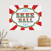 Poster Jeu de Carnaval Skee Ball (Cuisine)