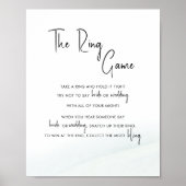 Poster Jeu de ceinture Fête des mariées doux vert Laver (Devant)