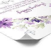 Poster Jeu de chasse à la pacifique violet papillon Poste (Coin)