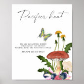 Poster Jeu de chasse à la sucette pour bébé champignons s (Devant)