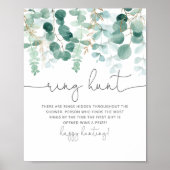 Poster Jeu de chasse à l'anneau au lavis d'eucalyptus pou (Devant)