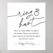 Poster Jeu de chasse à l'anneau de fête prénuptiale EVERL (Devant)