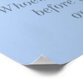 Poster Jeu de chasse à l'anneau de fiançailles de Baby Sh (Coin)