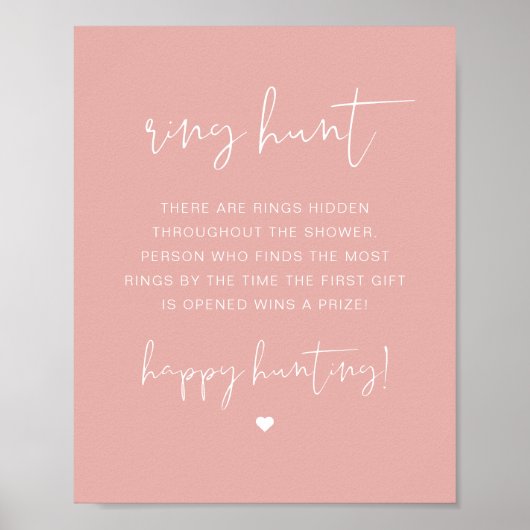Poster Jeu de chasse à l'anneau de fiançailles vibrant pa (Devant)