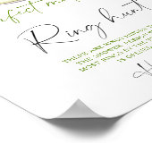 Poster Jeu de chasse à l'anneau de la douche nuptiale Mat (Coin)