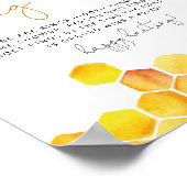 Poster Jeu de chasse à l'anneau de ruche d'abeille pour d (Coin)