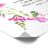 Poster Jeu de chasse à l'anneau Fleur sauvage rose Enterr (Coin)