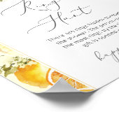 Poster Jeu de chasse à l'anneau floral lemon shower de ma (Coin)