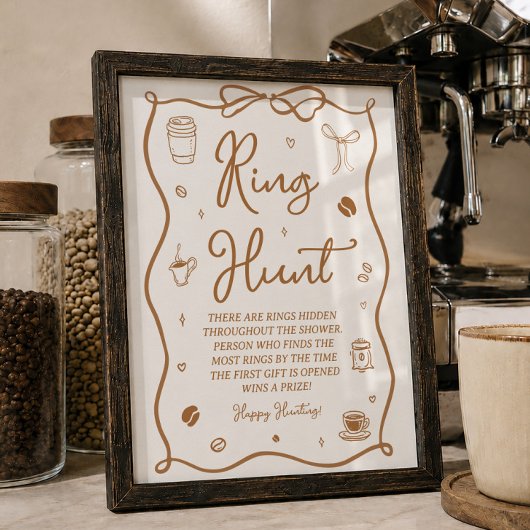 Poster Jeu de chasse à l'anneau Love is Brewing pour la d