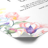 Poster Jeu de chasse fleur sauvage baby shower Pacifique (Coin)