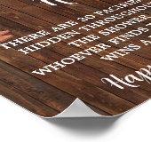 Poster Jeu de chasse pacifique AA Cowboy Baby shower (Coin)