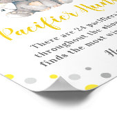 Poster Jeu de chasse Pacifique Jaune Dot Jaune Eléphant B (Coin)