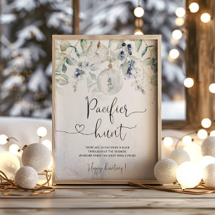 Poster Jeu de chasse pacifique neutre masculin hiver