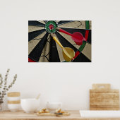 Poster jeu de Cible de flechettes (Cuisine)