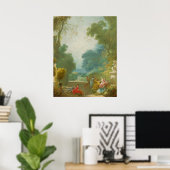 Poster Jeu de Cockles Hot - Jean Fragonard Fine Art (Bureau à domicile)