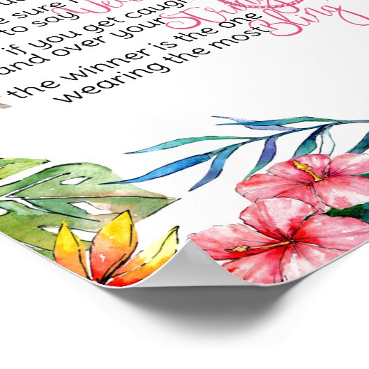 Poster Jeu de Collier Jeu Tropical (Coin)