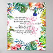 Poster Jeu de Collier Jeu Tropical (Devant)