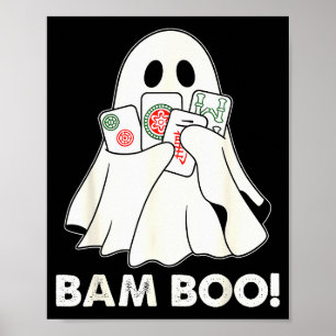 Poster Jeu de costume drôle de Mahjong fantôme Halloween