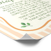 Poster Jeu de couche pour une Baby Shower au marché fermi (Coin)