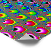 Poster Jeu de couleurs - Art fractal (Coin)