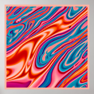 Poster Jeu de couleurs attractif