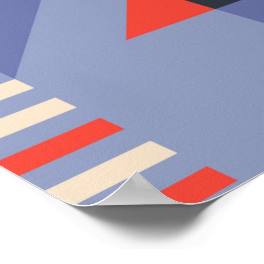 Poster Jeu de couvertures géométriques rétro. Design rétr (Coin)