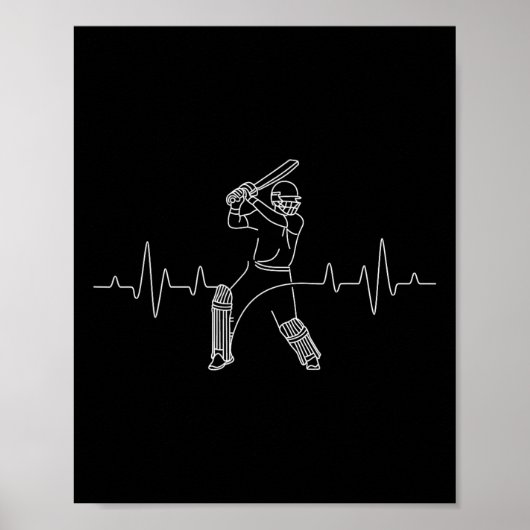 Poster Jeu de cricket battement de coeur - Tsman Crickete (Devant)