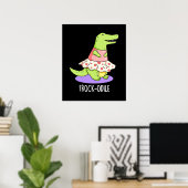 Poster Jeu de crocodile amusant de roche-odile (Bureau à domicile)