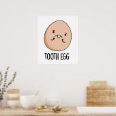 Poster Jeu de dent Dental Dental Dental Toothache Pun (Cuisine)