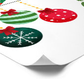 Poster Jeu de dés pour échange de cadeaux de Noël (Coin)