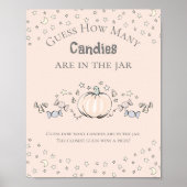 Poster Jeu de devinette de bonbons à la citrouille (Devant)