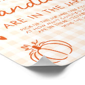 Poster Jeu de devinette de bonbons « Une petite citrouill (Coin)