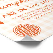 Poster Jeu de devinette de citrouilles Cutie Pie Orange d (Coin)