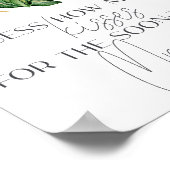 Poster Jeu de devinette de combien de baisers Fleur de Ma (Coin)
