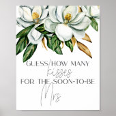 Poster Jeu de devinette de combien de baisers Fleur de Ma (Devant)