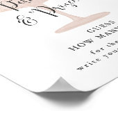 Poster Jeu de devinette de combien de baisers pour la dou (Coin)