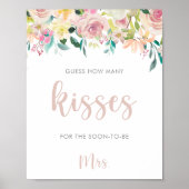 Poster Jeu de devinette de combien de baisers pour la dou (Devant)