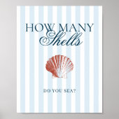 Poster Jeu de devinette de combien de coquillages (Devant)