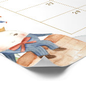 Poster Jeu de devinette de date d'arrivée de bébé sur le  (Coin)