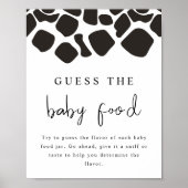 Poster Jeu de devinette de nourriture pour bébé avec impr (Devant)